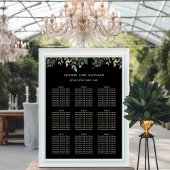 Gilded Greenery Black | Weihnachtsfeier Poster