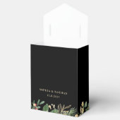 Gilded Greenery on Black | Weihnachtsfeier Geschenkschachtel (Geöffnet)