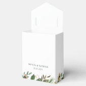 Gilded Greenery on White | Weihnachtsfeier Geschenkschachtel (Geöffnet)