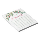 Gilded Greenery | Weihnachts-To-Do-Liste Notizblock (angewinkelt)