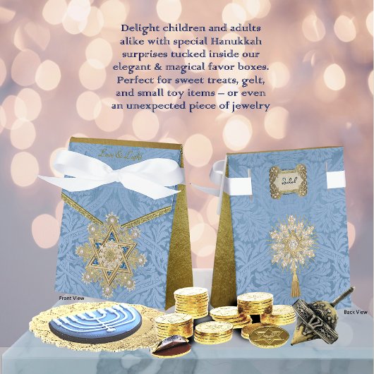 Gilded Hanukkah Elegante Geschenkboxen Geschenkschachtel