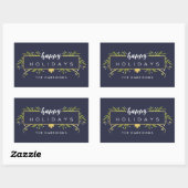 Gilded Holiday Personalisiert Stickers (Blatt)