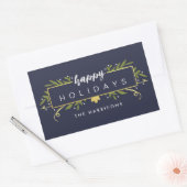 Gilded Holiday Personalisiert Stickers (Umschlag)