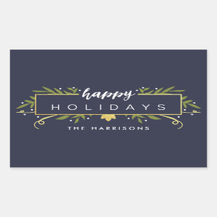 Gilded Holiday Personalisiert Stickers