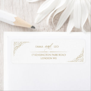 Gilded Imitats Gold Calligraphy Romantic Wedding