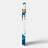 Gilded Indigo Blume mit weißem Hintergrund Case-Mate iPhone Hülle (Rückseite / Rechts)