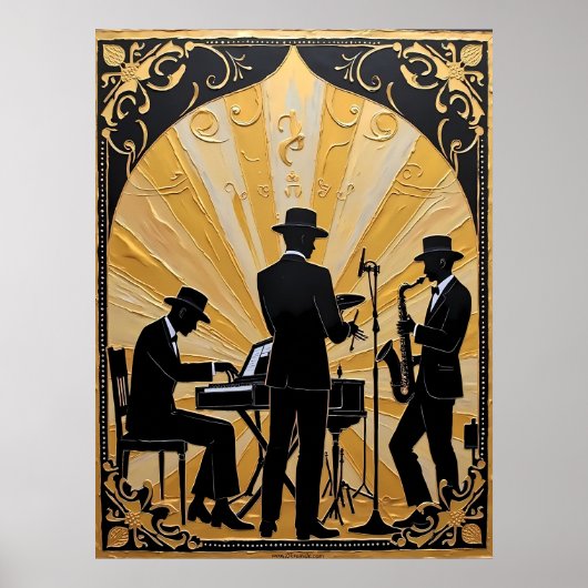 Gilded Jazz Ensemble Poster (Vorne)