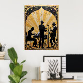 Gilded Jazz Ensemble Poster (Heimbüro)