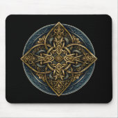Gilded Knot Continuum — Ornate Celtic Mousepad (Vorne)