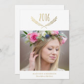 Gilded Laurel Abschluss Ankündigung (Vorne/Hinten)