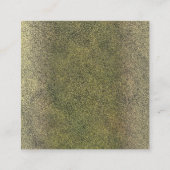 Gilded Leaf-J Quadratische Visitenkarte (Rückseite)