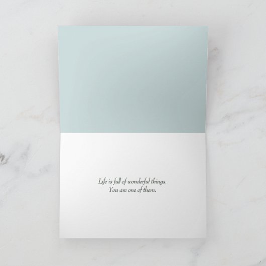 Gilded Magnolia Birthday Karte (Innenseite)