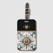 Gilded Marble Inlay Gepäckanhänger (Vorderseite Vertikal)