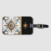 Gilded Marble Inlay Gepäckanhänger (Vorderseite (Horizontal))