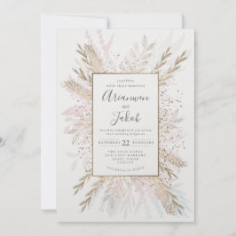 Gilded Meadow Andeutung von Farbe, Aquarell und Fo Feiertagskarte