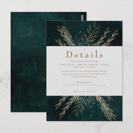 Gilded Meadow Postkarte (Vorne/Hinten)