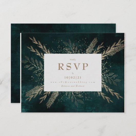 Gilded Meadow Postkarte (Vorne/Hinten)