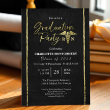Gilded Medical Nursing School Graduation Party