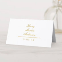 Gilded Monogram Wedding Tischnummer
