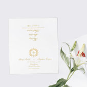 Gilded Monogram Wedding Tischnummer Platzkarte