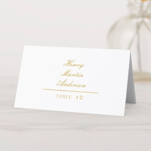 Gilded Monogram Wedding Tischnummer Platzkarte