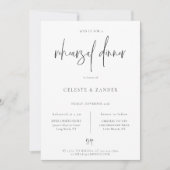 Gilded Moon Modernes Script Probe Abendessen Ankündigung (Vorderseite)