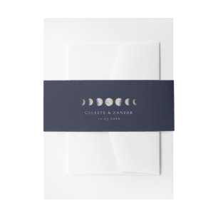 Gilded Moon Phases Wedding Einladungsbanderole