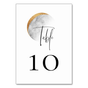 Gilded Moon Wedding Tischnummer