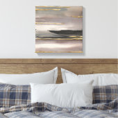 Gilded Morning Fog II Gold Abstrakt Print Leinwanddruck (Insitu (Schlafzimmer))