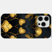 Gilded Noir Bloom Art Deco Case-Mate iPhone Hülle (Rückseite (Horizontal))