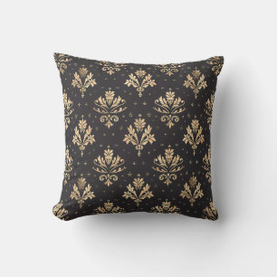 Gilded Noir Damask Princesscore Kissen