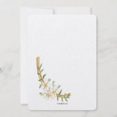 Gilded Oval Einladung (Rückseite)