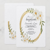 Gilded Oval Einladung (Vorne/Hinten)