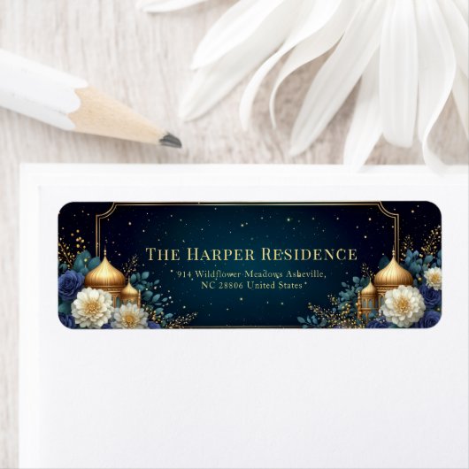 Gilded Palace Dome Midnight Navy Rose (Insitu)