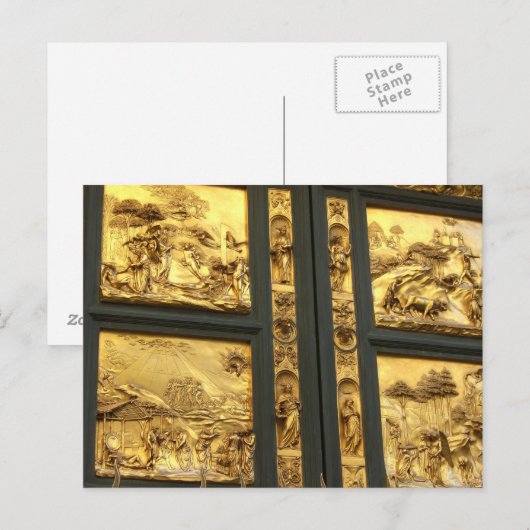 Gilded Panels Florence Postkarte (Vorne/Hinten)