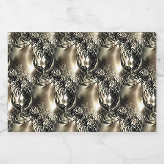 Gilded Pearls Alkoholflaschenetikett (Einzelnes Label)