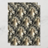 Gilded Pearls Feiertagskarte (Vorne/Hinten)