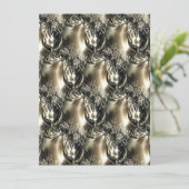 Gilded Pearls Feiertagskarte (Stehend Vorderseite)