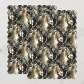 Gilded Pearls Feiertagskarte (Vorne/Hinten)