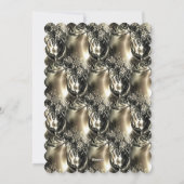 Gilded Pearls Feiertagskarte (Rückseite)