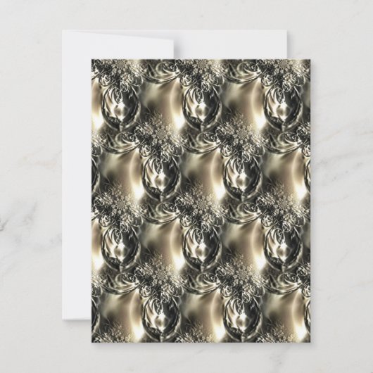 Gilded Pearls Feiertagskarte (Vorderseite)