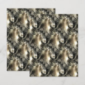 Gilded Pearls Feiertagskarte (Vorne/Hinten)