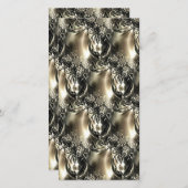 Gilded Pearls Feiertagskarte (Vorne/Hinten)