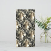 Gilded Pearls Feiertagskarte (Stehend Vorderseite)