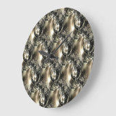 Gilded Pearls Große Wanduhr (Winkel)