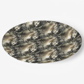 Gilded Pearls Pappteller (Schrägansicht)