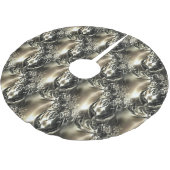 Gilded Pearls Polyester Weihnachtsbaumdecke (Schrägansicht)