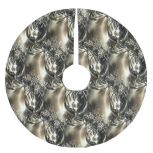 Gilded Pearls Polyester Weihnachtsbaumdecke