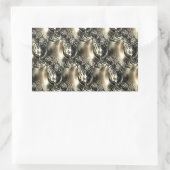 Gilded Pearls Rechteckiger Aufkleber (Tasche)