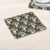 Gilded Pearls Rechteckiger Pappuntersetzer (angewinkelt)